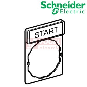 ZBY2303  Nosič štítků 30x40mm se štítkem 8x27mm, popis "START"