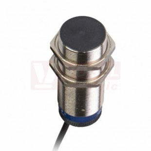 XSAV11801 Indukční čidlo M30, mosaz, 24…240VAC/DC, Sn=10mm, kabel 2m, monitorovací rotace, délka těla 81mm, stíněný, 2-vodiče, NC, IP67