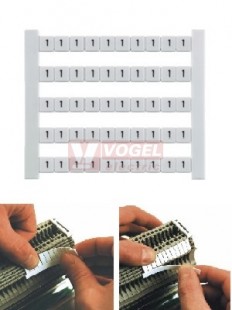 DEK 5 GW (uzemnění) štítek s potiskem, horizont., š5mm x v5mm, PA66 (0576261202)