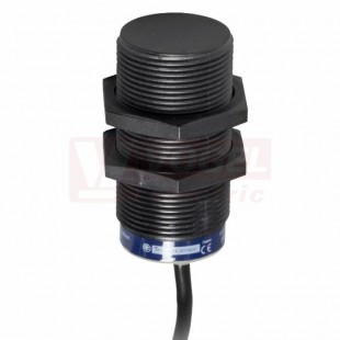 XS4P30KP340 Indukční čidlo M30, plast, Sn=15mm, 12…24VDC, délka těla 60mm, nestíněný, PNP/NPN NO+NC, kabel 2m, IP68