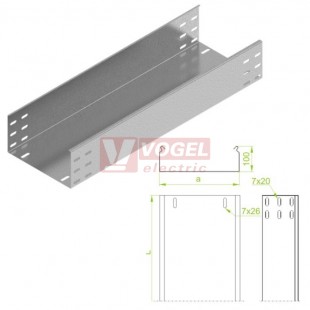 Žlab plný šxv 200x100 KBP200H100/3, tl.1,5mm (112020)