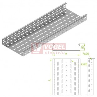 Žlab perf šxv 300x 50 KCP300H50/3 N , tl.1,5mm (151430)