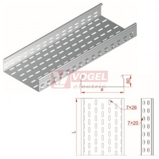 Žlab perf šxv 400x 60 KCP/KCOP400H60/3 N , tl.1,5mm (160840)