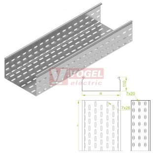 Žlab perf šxv 100x110 KCP100H110/3N , tl.1,5mm (120810)