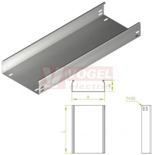 Žlab plný šxv 400x 60 KBJ400H60/3, tl.1,0mm (161640)