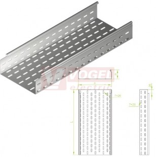 Žlab perf šxv 600x 80 KCJ600H80/3 N , tl.1,0mm (180460)