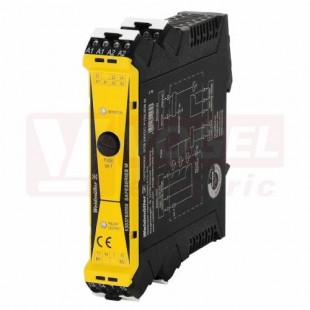 SCS 24VDC P1SIL3DS MG3 SAFESERIES, Bezpečnostní relé, 24 V DC ± 20 %, 35 mA , Max. spínací proud, interní pojistka : 5 A (refer to derating curve), SIL 3, DIN EN 61508,  š=22,5mm, na DIN  (1304040000)