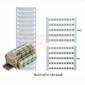 DEK 5 FWZ WS 1-8,+,-,  štítek s potiskem, horizont., š5mm x v5mm, PA66 (2123690000)