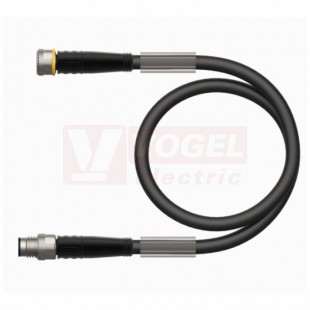 PKG3M-0,3-PSG3M/TXL konektor M8/3-pin/vidl/přímý - kabel ČE PUR do vlečného řetězu 3x0,34mm2 L=0,3m - konektor M8/3-pin/zás/přímý (6625665)