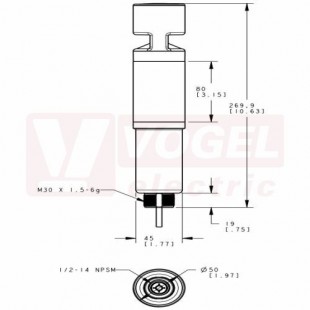 CL50ZRAOS4CQP světelný sloup CL50-Column Light, barva RU + alarm, 100-240V AC, šedé tělo, vstup PNP, mont.závit M30x1,5mm, rozměr pr.50xv251,2mm, IP67, připojení pigtail (kabel 150mm + konektor M12) (3085255)