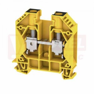 WDU 16 GE/SW svorka řadová, žl/če, šroubové připojení, 1000V/76A, š=11,9mm (2000040000)