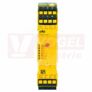 PNOZ s4.1 24VDC 3 n/o 1 n/c (750124)