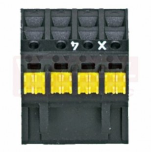 PNOZ s Setspring loaded terminals 22,5mm (751004) ( balení 4 sorky se značením X1, X2, X3, X4)