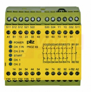 PNOZ X9 24VAC 24VDC 7n/o 2 n/c 2so (774609)