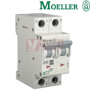 Jistič 2P/DC   1,0A C (PL7-C1/2-DC) 10kA, Eaton, 220/440VDC (264895)