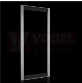 VX8618.010 AL prosklené dveře pro VX, 800x1800mm, rám a rohové díly RAL 7035, prosklená plocha  RAL 9005, IP55