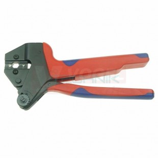 LK1-H&S 4 Lisovací kleště na solární konektory Huber & Suhner pro průřezy 2,5-4mm2, tvar slisu čtverec, délka kleští 200mm