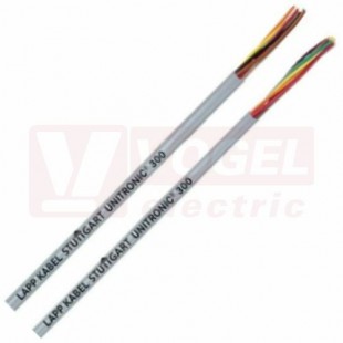 Unitronic 300  2x18AWG (1mm2) kabel datový nestíněný, barevné žíly, tm.šedý vnější plášť z PVC RAL7005 aprobace UL/CSA (301802)