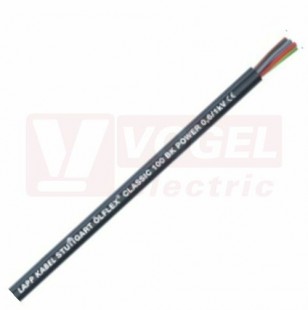 Ölflex Classic 100 BK 0,6/1 kV  2x  1,5 kabel černý PVC plášť, barevné žíly bez ze/žl (1120462)