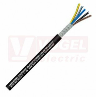 Ölflex Classic 135 CH BK 0,6/1 kV  4G  2,5 kabel flexibilní, bezhalogenový, stíněný, černý plášť, vysoce odolný vůči šíření plamene, barevné žíly se ze/žl (1123478)