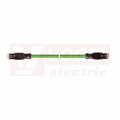 IE-PNB-5-RJ45-3-Y-2-22-7-RJ45 patch kabel PN flex Cat.5, Profinet typ B, 2x konektor RJ45, PVC, barva zelená (RAL6018), stínění měd.opletem, hliníkem kašírovanou pl.folií, UL/CSA (CMG), délka 3m (2171231)