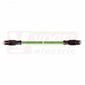 IE-EC-5-RJ45-2-P-2-26-FD-RJ45 patch kabel pro průmys. Ethernet, EtherCat,Cat.5e, 2x RJ45, PUR, barva zelená (RAL6018), do energetických řetězů, IP20, délka 2m (2171766)