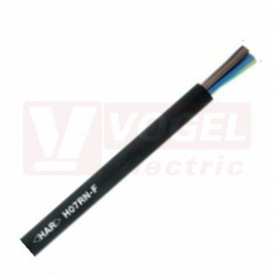 H07RN-F  3G  10  450/750V kabel pryžový, bez halogenů, dlouhodobé ponoření, ohybání/zkrut ve smyčce (WTG) -40°C až +90°C, odolný proti UV záření/ozónu, barevné žíly se zl/žl (4533037)