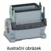 Kryt vel.10, 1-třm., soklový, bez víka, vysoké provedení, 2 kabel.vstupy M25, H-B 10 SGRLH-LB M25 (79061200)