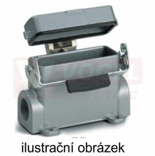 Kryt vel.10, 1-třm., soklový s kovovým víkem, nízké provedení, kabel.vstup M25, H-A 10 SDR M25 (79455400)