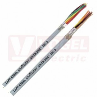 Unitronic 300 S  2x18AWG (1mm2) kabel datový stíněný, barevné žíly, tm.šedý vnější plášť z PVC RAL7005 aprobace UL/CSA (301802S)