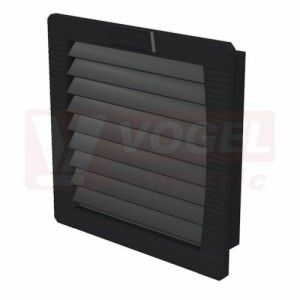 EF 20 54 BK výstupní mřížka s filtrem, inst.výřez 125x125mm, rozměr 145/145mm, RAL9011, IP54 (2557100000)