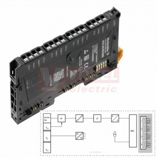 UR20-4AI-RTD-HP-DIAG Modul vzdálených I/O, IP20, Analogové signály, Teplota, odporový teploměr (2456540000)