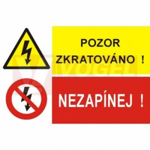 Tabulka sdružená "Pozor zkratováno! Nezapínej!" (8201) A4