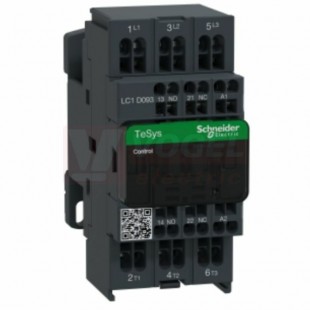 LC1D093E7     Stykač 3P  9A AC-3,  48V AC, pom.kont. 1"Z"+1"V" pruž.svorky