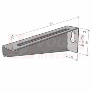 Nosník univerzální NZMU 200 "A2" nerez AISI 304L (ARK - 235320)