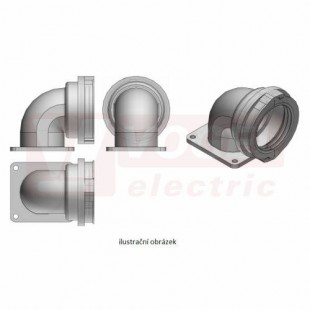 PAWOB-52 příruba 90°, PA6, pro chráničku NW52