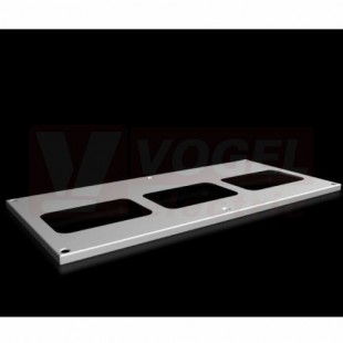 SV9681.594 střešní plech 850x400mm, pro příruby 3ks, ocelový plech 1,5mm, RAL 7035