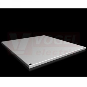 SV9681.666 střešní plech 600x600mm, plný, ocelový plech 1,5mm, RAL 7035, IP55