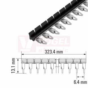 TCC 6,4/51 BK hřeben propojovací černý,  rozteč 6,4mm, 51 propojek (2556490000)