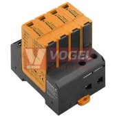 VPU AC I 4 480/10 přepěťová ochrana typ 1+2 (L1-L2-L3-N/PE), I imp 10kA (10/350µs), 20kA/50kA (8/20μs), Uc 480V, bez dálk.signalizace (2591550000)