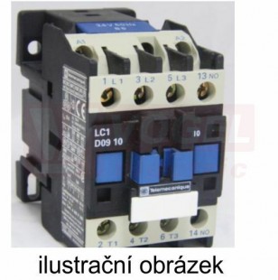 LC1D0910B5   Stykač 3P  9A AC-3,  24V AC, pom.kont. 1"Z"+0"V" pruž.svorky