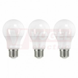 Žárovka LED E27 230VAC  14W balení 3 ks, klasik A60 A+, provedení CLASSIC, baňka mléčná, neutrální bílá 4100K, 1521 lumen, nestmívatelná, živ. 30000h., náhrada za 100W, rozměr 60x120mm (EMOS-ZQ5161.3)