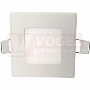 Svítidlo LED podhledové 12W (LED60 VEGA-S White 12W NW), bílé, čtverec, 850lm, 3800K neutrální bílá, úhel vyzař. 120°, IP44/20, živ. 25 000h, montážní otvor 160x160mm, rozměr 168x168mm (GXDW105)