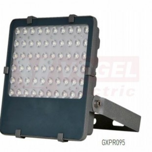 Svítidlo LED reflektorové  50W (GAMA PROFI SMD 50W GRAY) 5000lm, 4000K neutrální bílá, IP65, IK07,úhel vyzař 50°, živ. 50 000 hodin, alu odlitek s práškovým nástřikem, tvrzené sklo, rozměr švh 242x206x45mm (GXPR095)