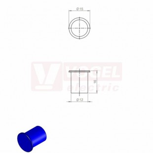 ST-B-HD 12 FDA ucpávka, modrá RAL5005, vnější pr.15mm (70502)