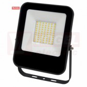 Svítidlo LED reflektorové  50W (ALFA SMD 50W CW), černé, 5000lm, 6000K studená bílá, IP65, IK07, úhel vyzař. 120°, živ. 25 000h, tělo lakovaný hliník, difuzor tvrzené sklo, 140x165x43mm, připoj. do svorkovnice, max. 3x1,5mm2 (GXLR036)