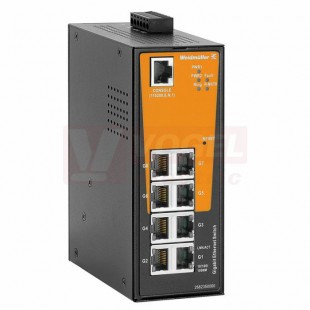 IE-SW-AL08M-8GT Síťový switch, spravovaný, Gigabit Ethernet, Počet portů: 8x RJ45, IP30, -40 °C...75 °C (2682350000)