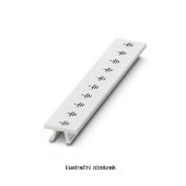 ZB 6,LGS:SYMBOLE ERDE označovací štítky, potisk symbol "⏚", bílé, montáž nacvaknutím, š 6,2mm, popis.pole 6,15x10,5mm (1 balení = 10 kusů) (1051090:ERDE)