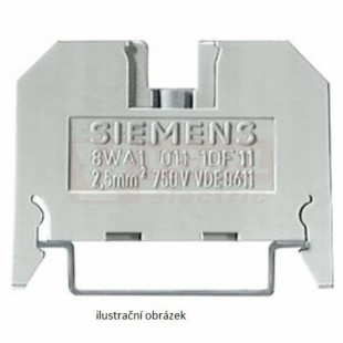 8WA1011-1BF23 průchozí řadová svorka 2,5 modrá THERMOPLAST šroub. připoj. oboustr. jednotl. svorky, šíře 6mm (VÝROBA UKONČENA)