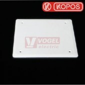 KO 125 V_HB víčko ke krabici KO 125, barva bílá, š/v 142x142mm, PVC